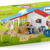 Boite de jeux schleich farm world clinique veterinaire avec animaux domestiques