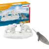 Boite de jeux schleich wilf life figurines animaux polaires
