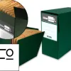 Boite de transfert liderpapel avec trieur sur l'ouverture laterale dos 110mm 380x110x260mm coloris vert