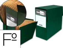 Boite de transfert liderpapel avec trieur sur l'ouverture laterale dos 110mm 380x110x260mm coloris vert