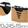 Boite dossiers suspendus multo kraft carton lot de 3 320x245x115mm