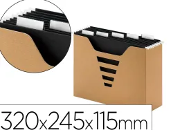 Boite dossiers suspendus multo kraft carton lot de 3 320x245x115mm