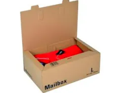 Boite expedition postale logistipack kraft format l coloris brun