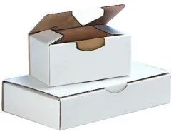 Boite expedition postale petit format solide rigide renforts exterieurs montage facile 20x14x7,5cm coloris
