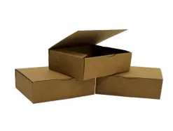Boite expedition postale kraft brun petit format solide rigide renforts exterieurs montage facile