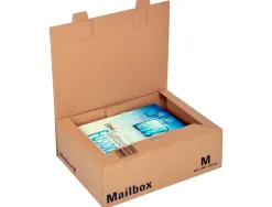 Boite expedition postale logistipack kraft format m coloris brun