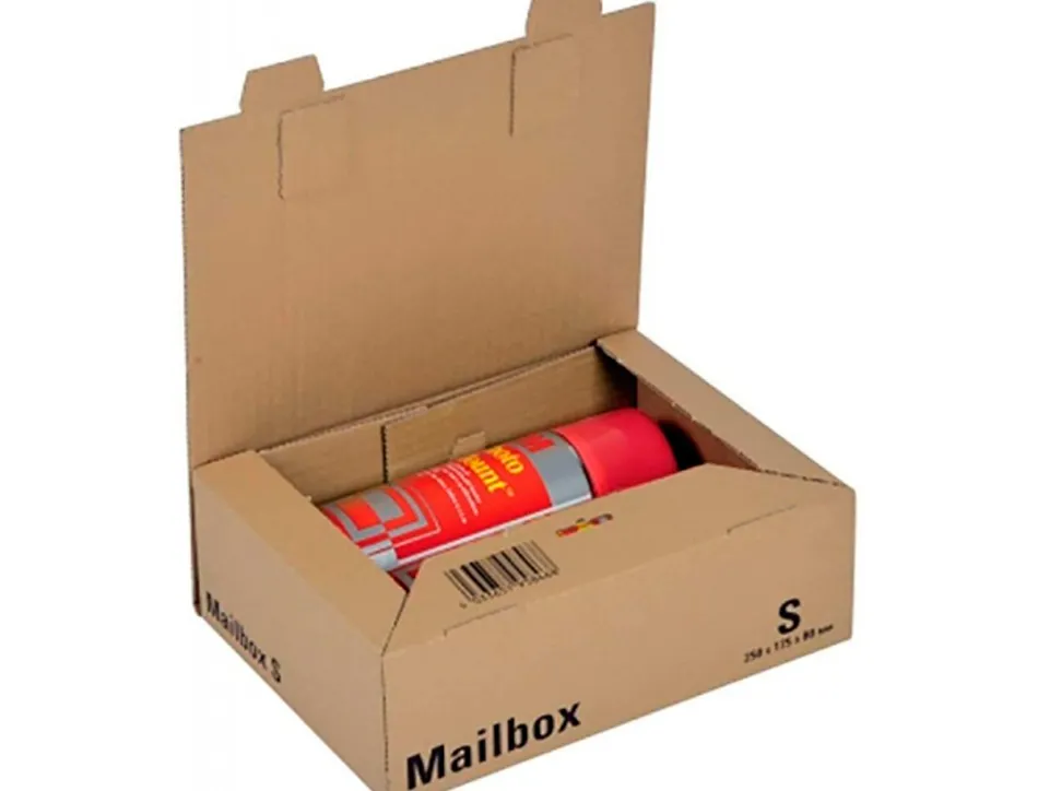 Boite expedition postale logistipack kraft format s coloris brun