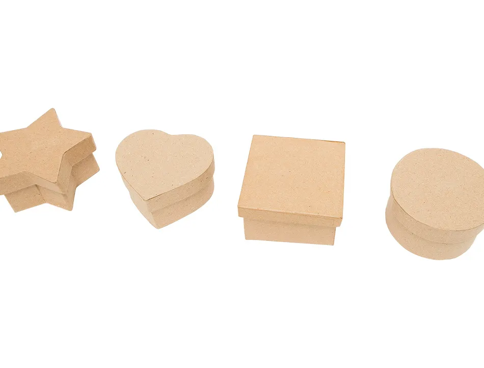 Boite o'color carton a decorer forme etoile 9x5cm lot 10 unites