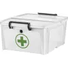 Boite pharmacie cep pp capicite 20l ouverture papillon coloris blanc