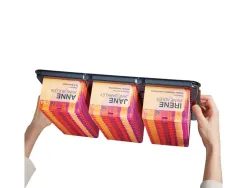 Boite rangement avery pour 100 badges standards lot 2 unites