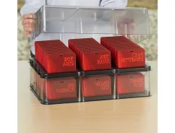 Boite rangement avery pour 100 badges standards lot 2 unites