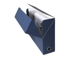 Boite transfert exacompta iderama carton recouvert papier toile 15/10e 25x33cm dos 90mm oeillet prehension