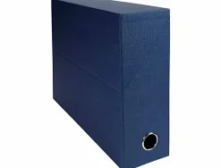 Boite transfert exacompta iderama carton recouvert papier toile 15/10e 25x33cm dos 90mm oeillet prehension