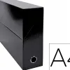 Boite transfert exacompta iderama carton recouvert 15/10e 25x33cm dos 90mm noir
