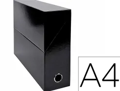 Boite transfert exacompta iderama carton recouvert 15/10e 25x33cm dos 90mm noir