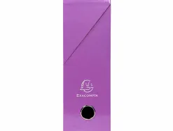 Boite transfert exacompta iderama carton recouvert 15/10e 25x33cm dos 90mm violet