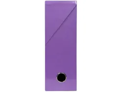 Boite transfert exacompta iderama carton recouvert 15/10e 25x33cm dos 90mm violet