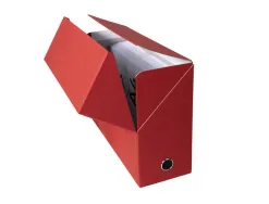Boite transfert exacompta iderama carton recouvert papier toile 16/10e a4 25x33cm dos 120mm oeillet