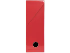 Boite transfert exacompta iderama carton recouvert 15/10e 25x33cm dos 90mm rouge