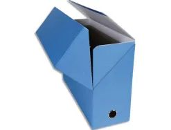 Boite transfert exacompta iderama carton recouvert papier toile 16/10e a4 25x33cm dos 120mm oeillet