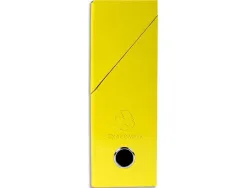 Boite transfert exacompta iderama carton recouvert 15/10e 25x33cm dos 90mm jaune