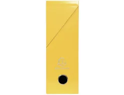 Boite transfert exacompta iderama carton recouvert 15/10e 25x33cm dos 90mm jaune