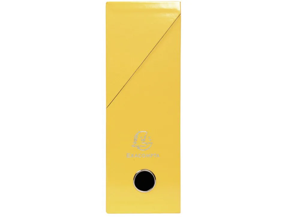 Boite transfert exacompta iderama carton recouvert 15/10e 25x33cm dos 90mm jaune