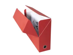 Boite transfert exacompta iderama carton recouvert papier toile 15/10e 25x33cm dos 90mm oeillet prehension