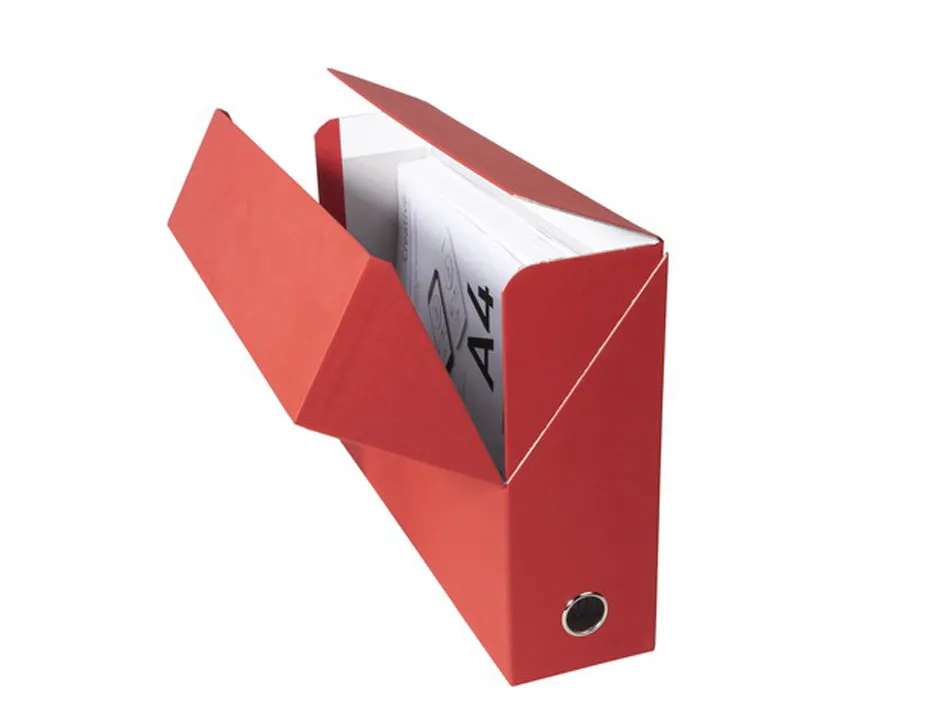 Boite transfert exacompta iderama carton recouvert papier toile 15/10e 25x33cm dos 90mm oeillet prehension