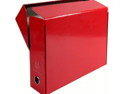 Boite transfert exacompta iderama carton recouvert papier toile 15/10e 25x33cm dos 90mm oeillet prehension