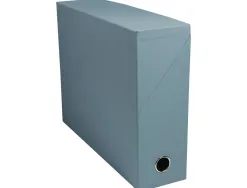 Boite transfert exacompta autentik carton recycle 15/10e a4 25x34cm dos 90mm coloris assortis