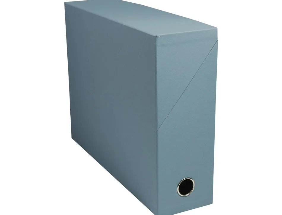 Boite transfert exacompta autentik carton recycle 15/10e a4 25x34cm dos 90mm coloris assortis