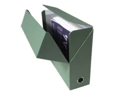 Boite transfert exacompta iderama carton recouvert papier toile 15/10e 25x33cm dos 90mm oeillet prehension