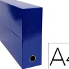 Boite transfert exacompta iderama carton recouvert 15/10e 25x33cm dos 90mm bleu fonce