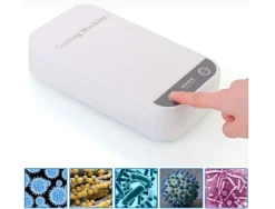 Boitier de sterilisation uvc innova detruit micro-organismes et bacteries pour portables cles lunettes