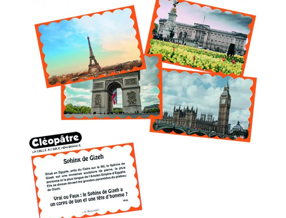 Bon point cleopatre photos paysages et monuments 9x14cm lot de 48 unités