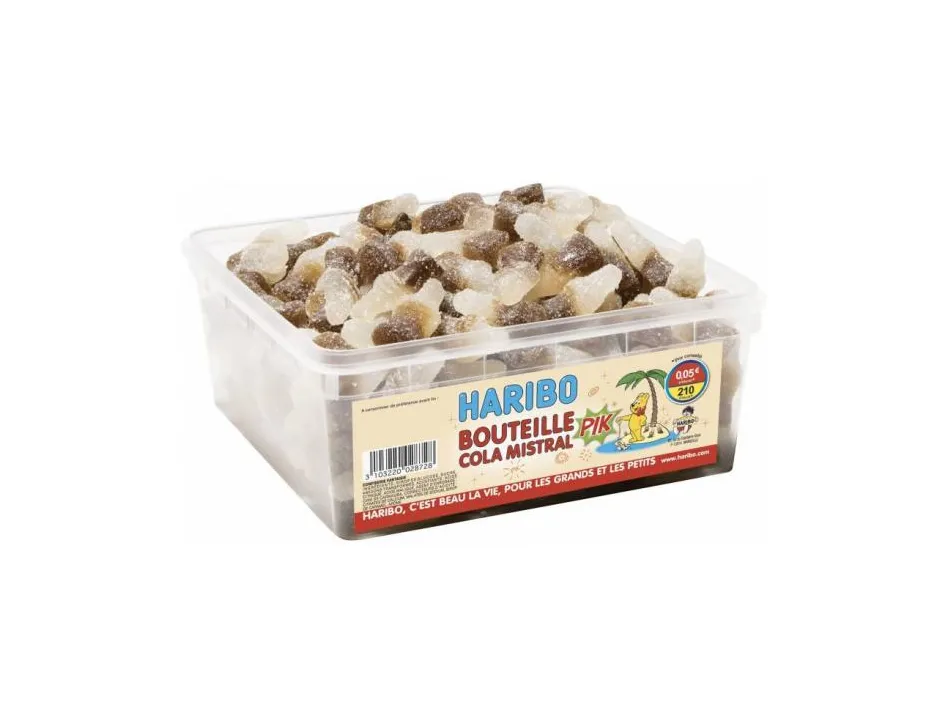 Bonbon haribo cola mistral boite de 210 pieces