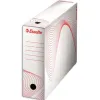 Boîte archives esselte carton ondulé kraft blanc dos 10 cm conditionnement caisse