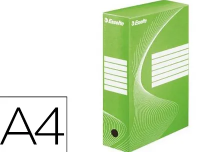 Boîte archives esselte vivida carton ondulé recyclable a4 2 50x80x352mm parois doubles dos 80mm livré plat coloris vert