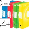 Boîte archives esselte vivida carton ondulé recyclable a4 2 50x80x352mm parois doubles dos 80mm livré plat ass - 10 un