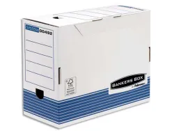 Boîte archives fellowes bankers box carton recyclé 25x33cm dos 15cm lot 10 unités