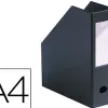 Boîte classement elba pan coupé pvc 320x240mm dos 100mm trou préhension porte-étiquette soudé livré plat coloris noir