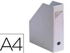 Boîte classement elba pan coupé pvc 320x240mm dos 100mm trou préhension porte-étiquette soudé livré plat coloris blanc