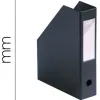 Boîte classement elba pan coupé pvc 320x240mm dos 70mm trou préhension porte-étiquette soudé livré plat coloris noir