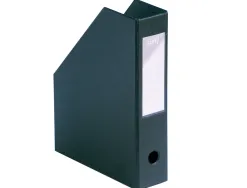 Boîte classement elba pan coupé pvc 320x240mm dos 70mm trou préhension porte-étiquette soudé livré plat coloris noir