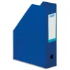 Boîte classement elba pan coupé pvc 320x240mm dos 70mm trou préhension porte-étiquette soudé livré plat coloris bleu