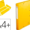 Boîte classement exacompta nature future carte lustrée 7/10e a4+ 240x320mm dos 40mm 600g coloris jaune