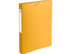 Boîte classement exacompta nature future carte lustrée 7/10e a4+ 240x320mm dos 40mm 600g coloris jaune