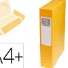 Boîte classement exacompta exabox carte lustrée 7/10e a4+ 25x33cm dos 6cm coloris jaune