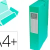 Boîte classement exacompta exabox carte lustrée 7/10e a4+ 25x33cm dos 6cm coloris vert